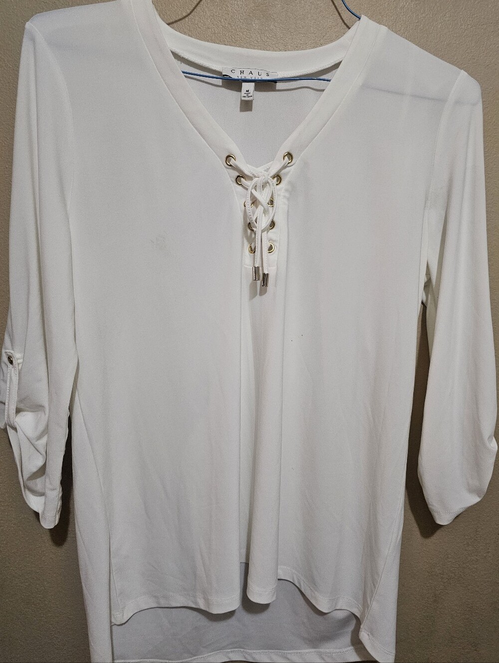 Blouse With Cross Tie String